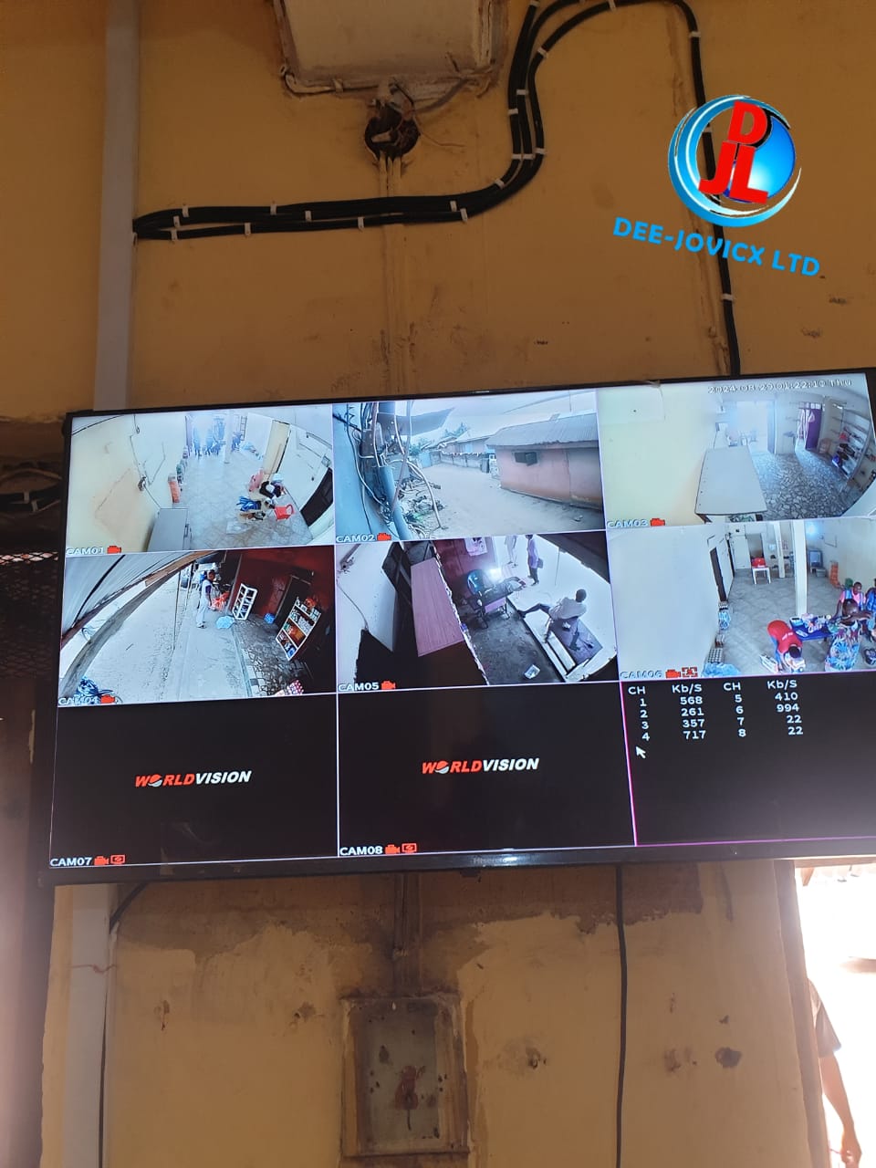 8 Channel High Quality CCTV Camera System - Security